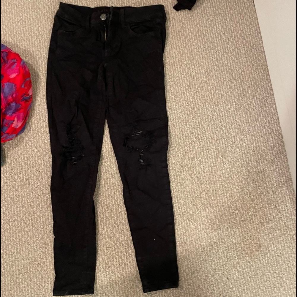 Black american eagle jeans